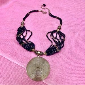 Beaded Pendant Necklace